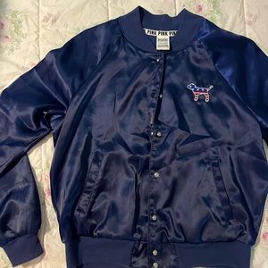 Victoria’s Secret PINK navy blue America Bomber Jacket Size Small